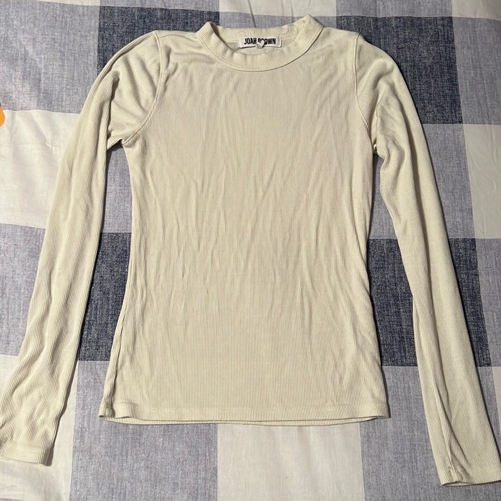 joah brown ribbed long sleeve